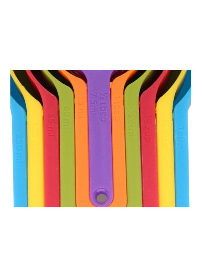 Generic - 6 Pcs Of Plastic Measuring Cups And Spoons Set Multicolour - Image 1