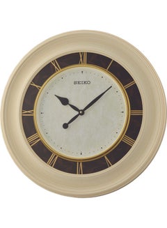 Seiko Simple Analog Wall Clock Brown/Beige 57x4.7cm 