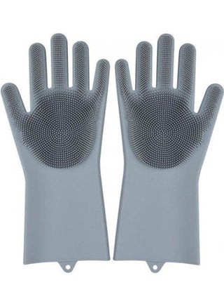 Magic Gloves For Cleaning And Heat Resistant Made Of Silicone Pair   2724724576099 Grey - v1627483700/N49565504A_1