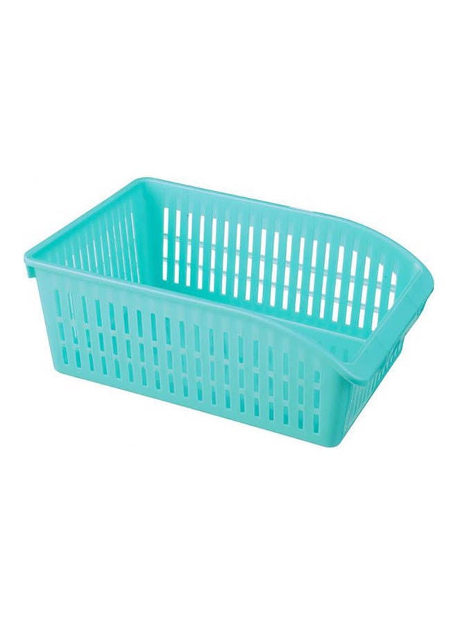 Generic - Plastic Rectangle Refrigerator Drawer With Pull Grip     Dark Turquoise Blue - Image 1