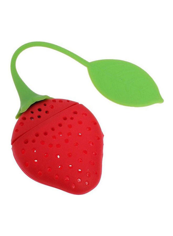 Generic - Silicone Tea Leaf Filter Herbal Strainer Spice Infuser Tea Bag Red - Image 1