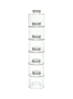 Generic Spice Racks Set 6 Pieces Clear White 