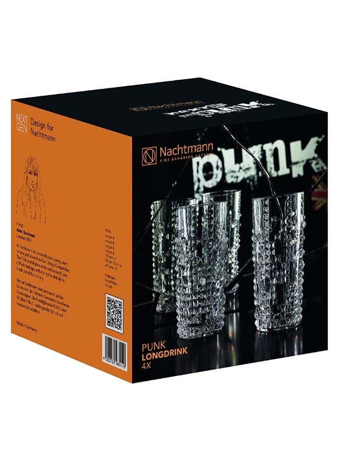 Nachtmann - 4-Piece Punk Tumbler Set Clear - Image 1