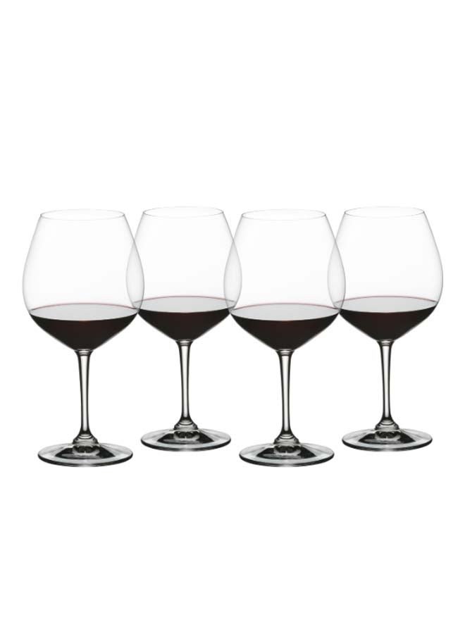 Nachtmann - 4-Piece Burgundy Vivino Wine Glass Set Clear - Image 1