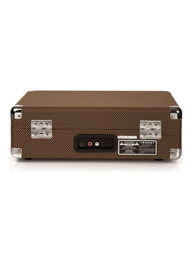 Crosley Portable Cruiser 3-Speed Turn Table CR8005D-TW4 Brown  - Image 4