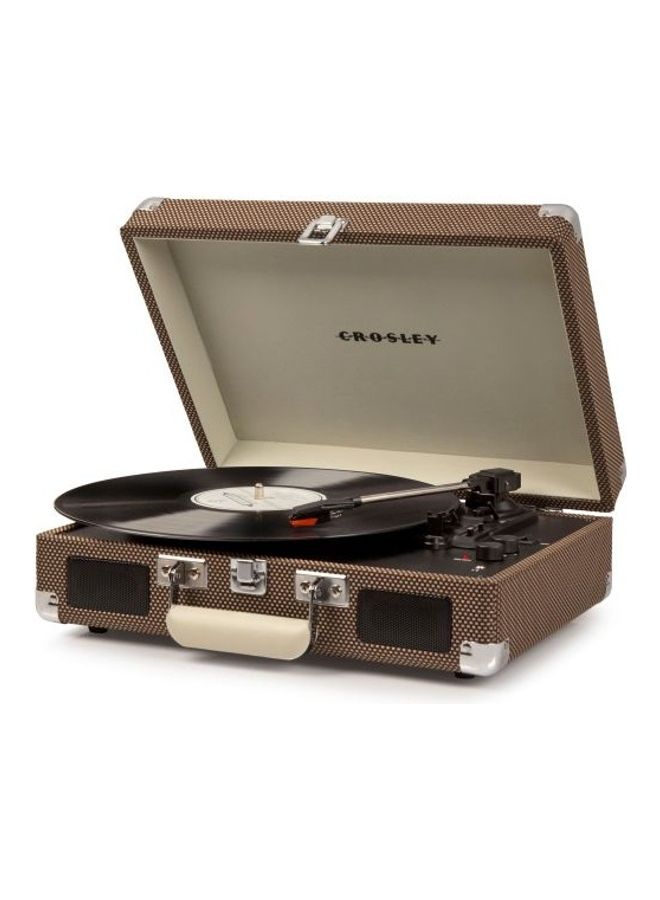 Crosley Portable Cruiser 3-Speed Turn Table CR8005D-TW4 Brown  - Image 1