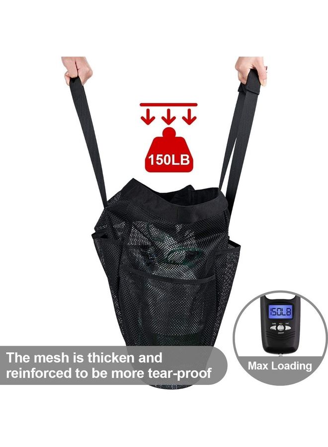 XiuWoo Mesh Large Beach Tote Zipper with Insulated Cooler Bag - Image 4