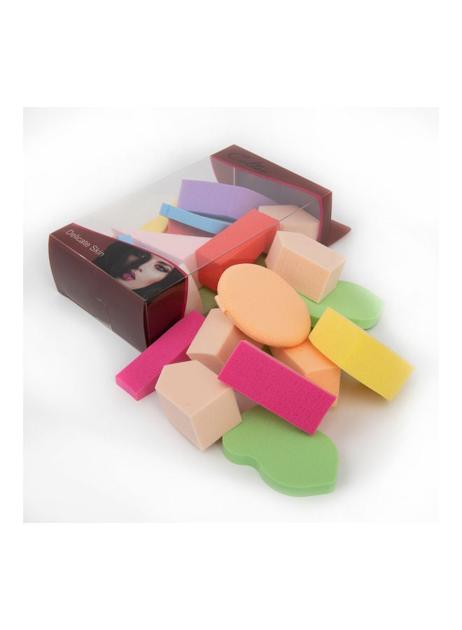 12-Piece Sponge Beauty Blender Puff Multicolour - v1627487872/N49559624A_3