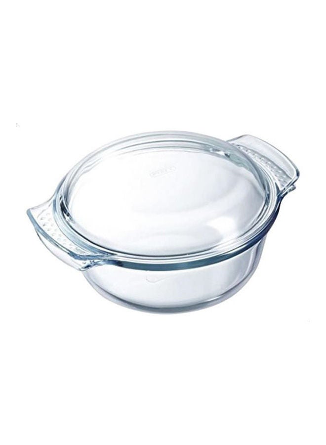 PYREX Round Casserole W/ Lid Clear