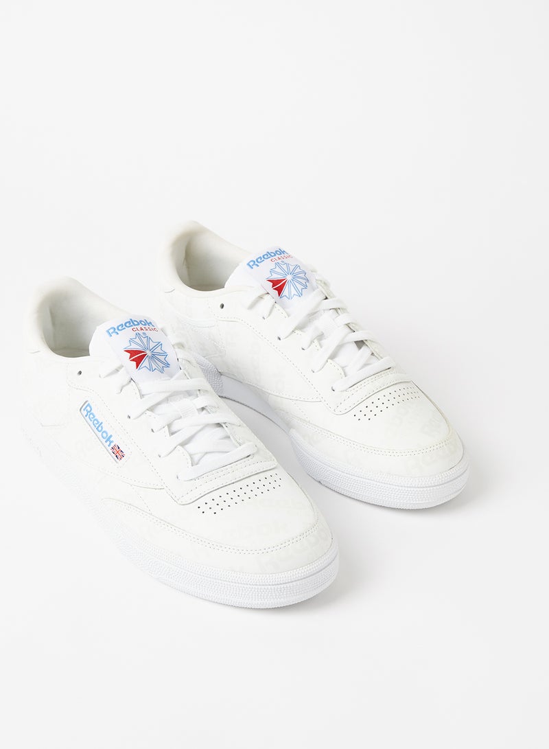Reebok - Club C 85 Low Top Sneakers White/True Grey/Blue - Image 1