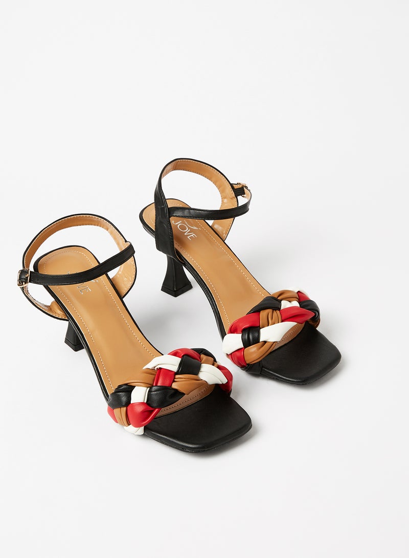 Jove Buckle Closure Casual Sandals Multicolour  - Image 2