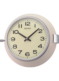 Seiko Simple Analog Wall Clock Beige/Pink 20.5x22.5x7.3cm 