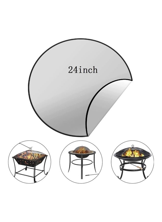 XiuWoo Double-Coated Silicone Fiber Glass Fire Retardant BBQ Grill Mat Grey 24inch - Image 2