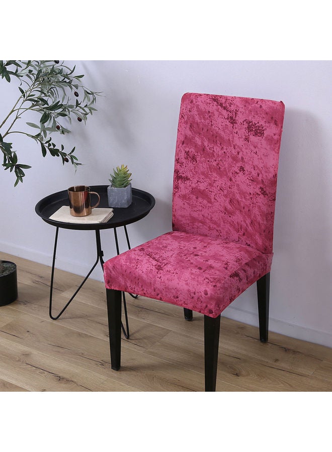 4-Piece Printed Chair Covers Pink - Image 5