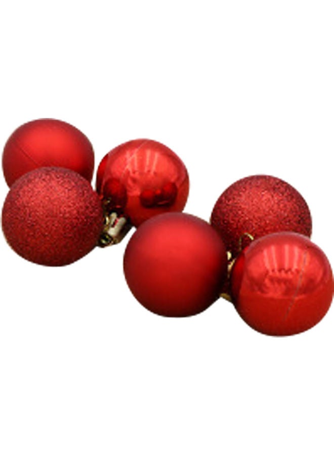 24-Piece Tree Balls Red - Image 4