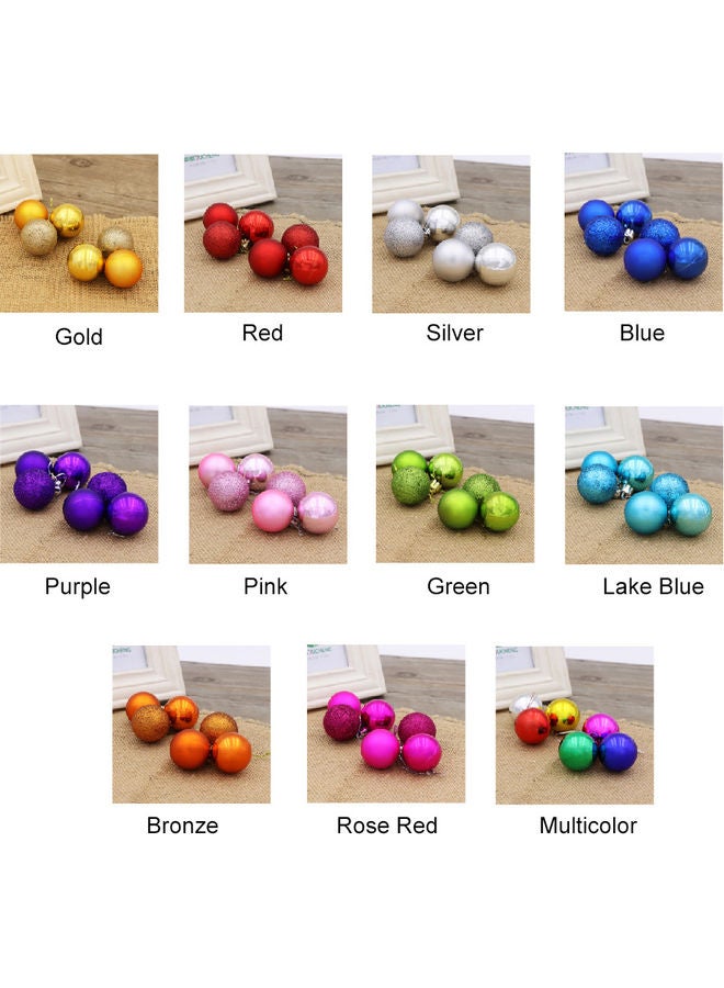 24-Piece Tree Balls Red - Image 5