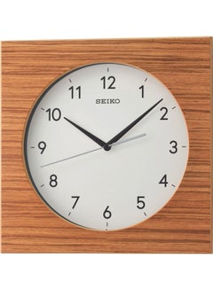 Seiko Simple Analog Wall Clock Brown/White 29.5x29.5x4.6cm 