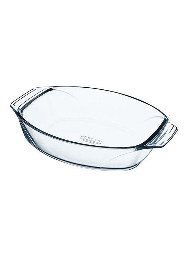 PYREX Optimum Oval Roaster With Handle Clear 31cm