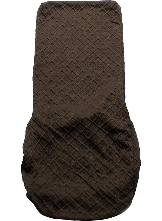 Solid Diamond Lattice Chair Cover Coffee  - Image 4