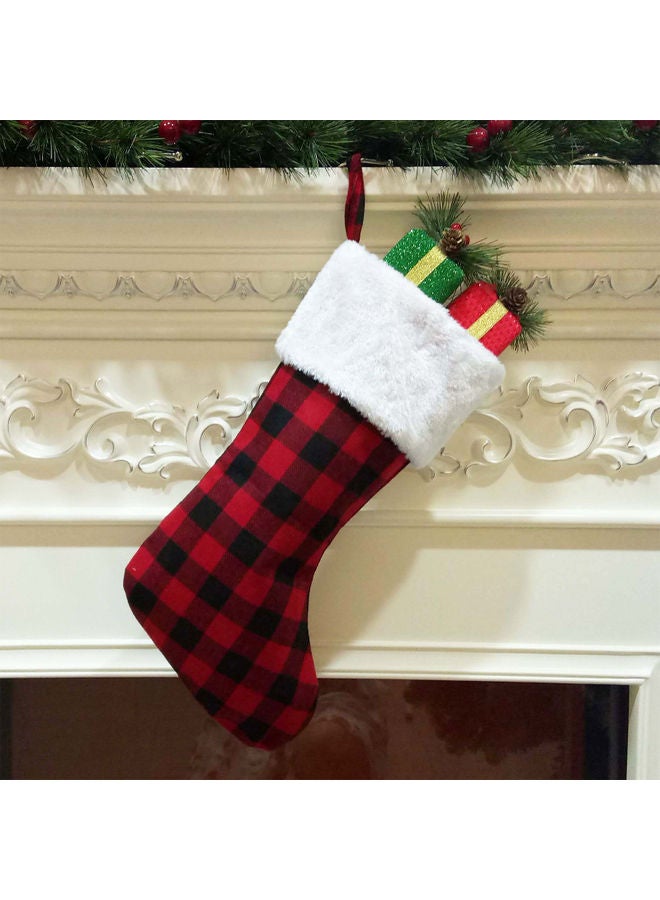 Candy Stocking Classic Plaid Pattern Reusable Tote Bag Multicolour  - Image 2