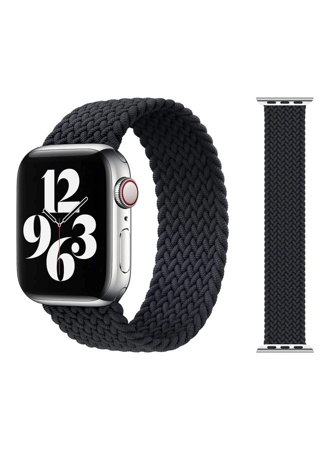 Braided Solo Loop Replacement For Apple Watch Strap Black