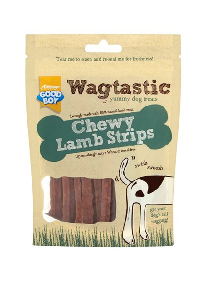 Armitage Wagtastic Chewy Lamb Strips 80grams 