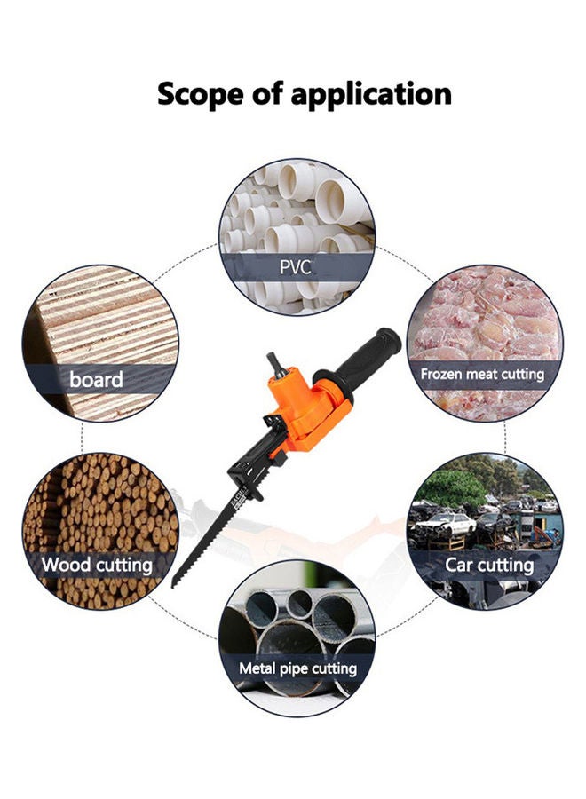 Household Practical Electric Drill Modified Electric-Saw Multicolour 7x12x17cm  - Image 4