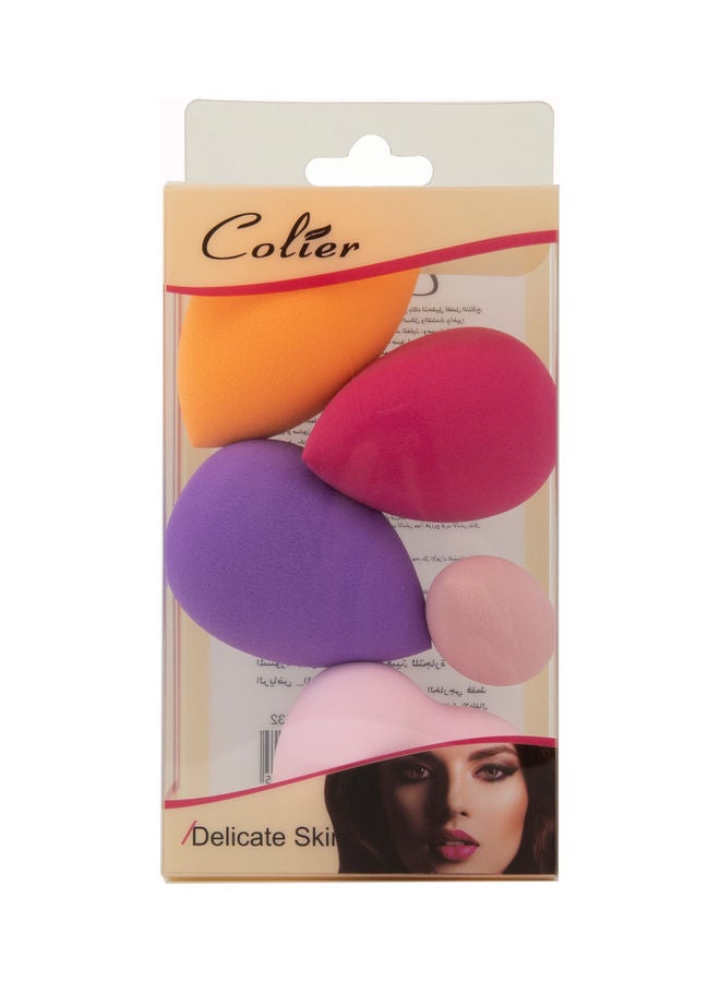 COLIER - 5-Piece Various Shape Foundation Sponge Multicolour - Image 1