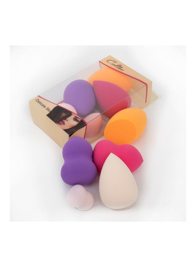 COLIER - 5-Piece Various Shape Foundation Sponge Multicolour - Image 1