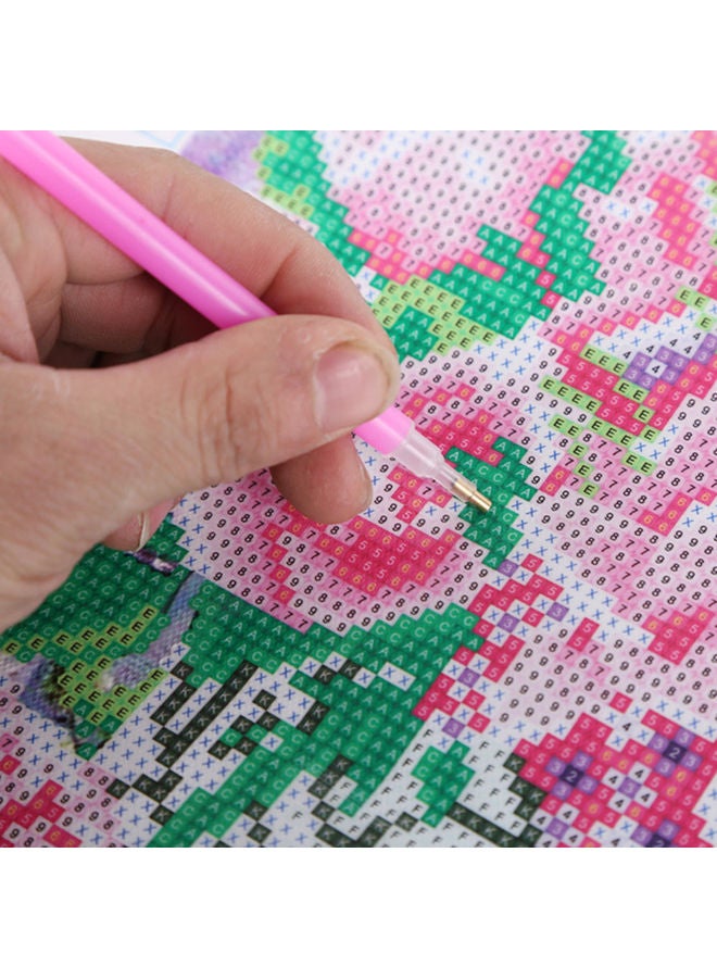 مجموعة رسم ماسية أخضر/ أسود/ وردي  - Image 5