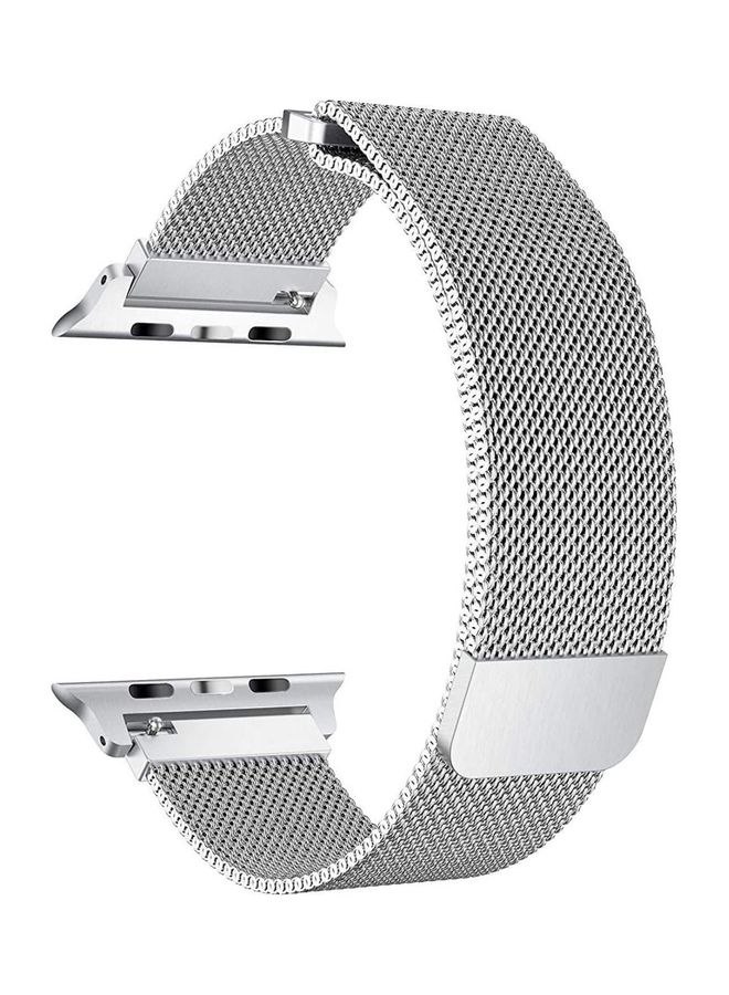 Generic - Milanese Loop Stainless Steel Band Compatible iWatch Series Silver - Image 1