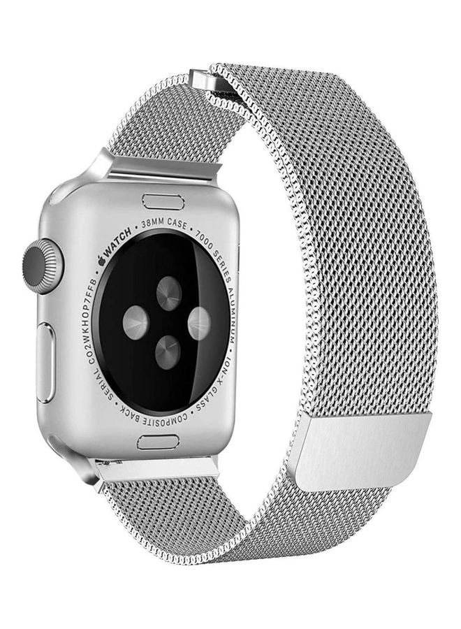 Generic - Milanese Loop Stainless Steel Band Compatible iWatch Series Silver - Image 1