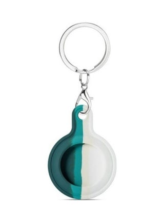 Protective Silicone Key Ring Case Cover for Apple AirTags Green/White - v1627496286/N49573498A_1