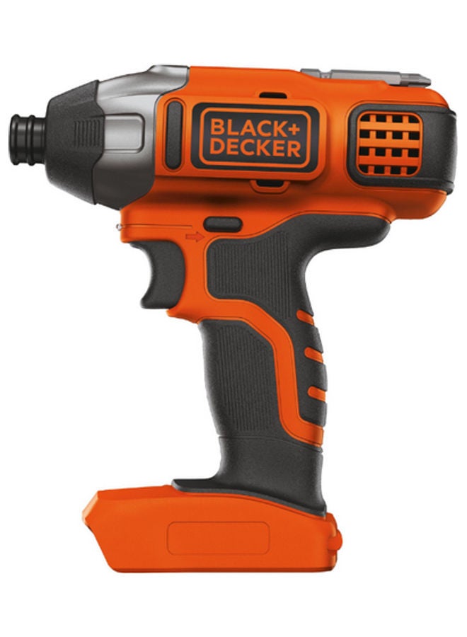 BLACK+DECKER Cordless Drill Impact Driver 18V 155Nm (Battery Not Included) BDCIM18N-XJ Orange/Black - Image 1