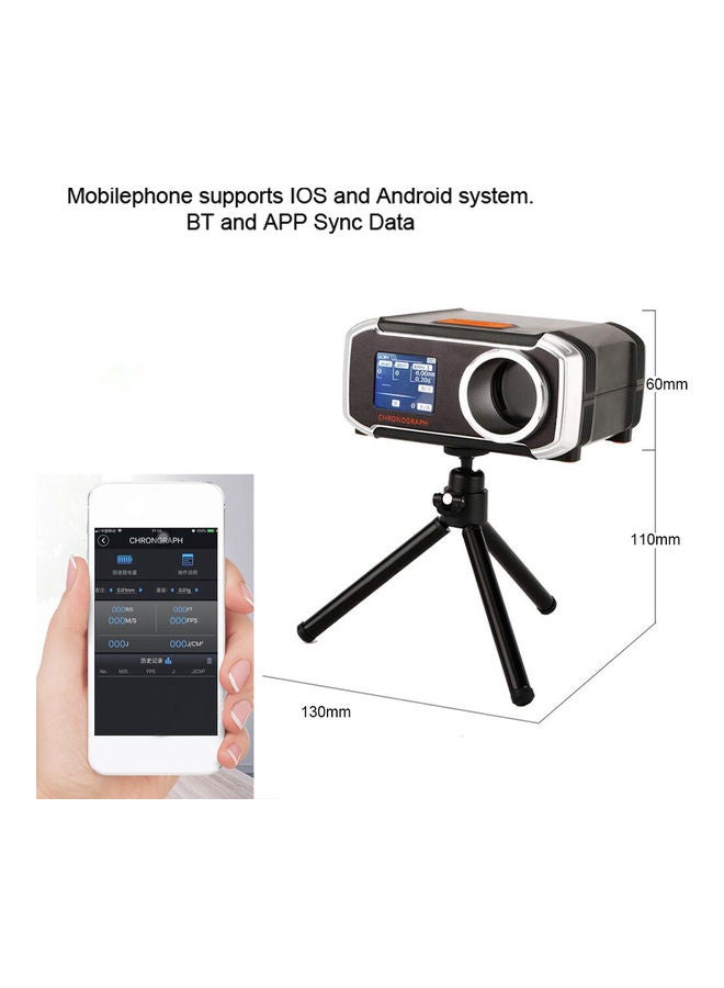 آلة محمولة متعددة الوظائف لإختبار السرعة مع حامل لون أسود - Image 2