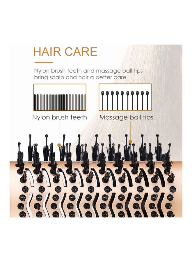 Generic Multifunctional Electric Blowing Comb Black/Gold  - Image 2