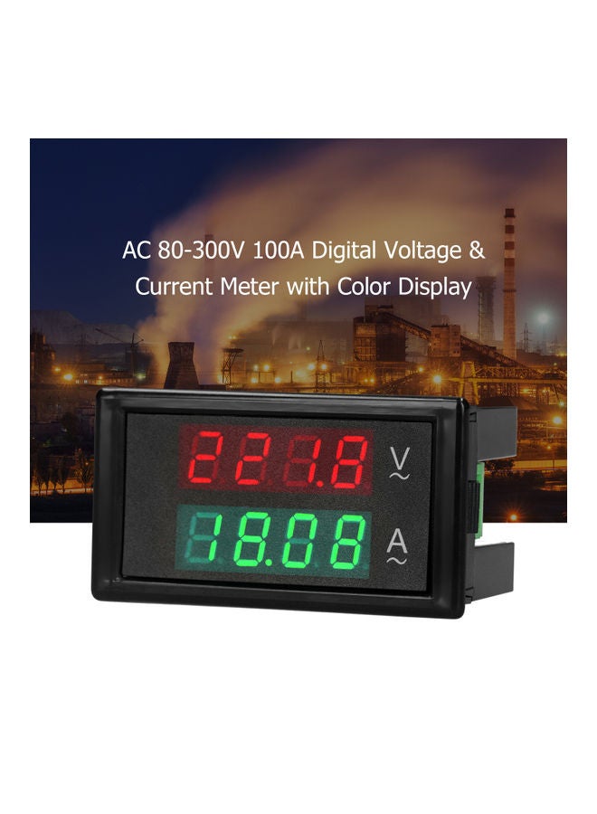 Digital Voltmeter Ammeter With Current Transformer Black - Image 2