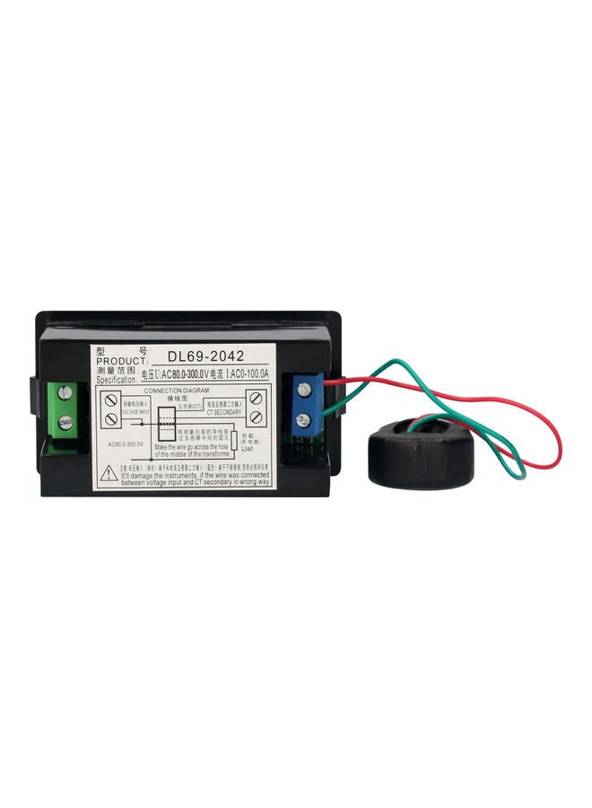 Digital Voltmeter Ammeter With Current Transformer Black - Image 3