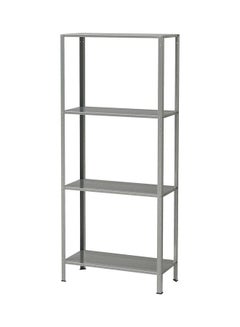 WK 4 Layer Shelving Unit Shelf Silver 60x27x140cm  - Image 1