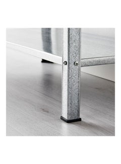WK 4 Layer Shelving Unit Shelf Silver 60x27x140cm  - Image 4