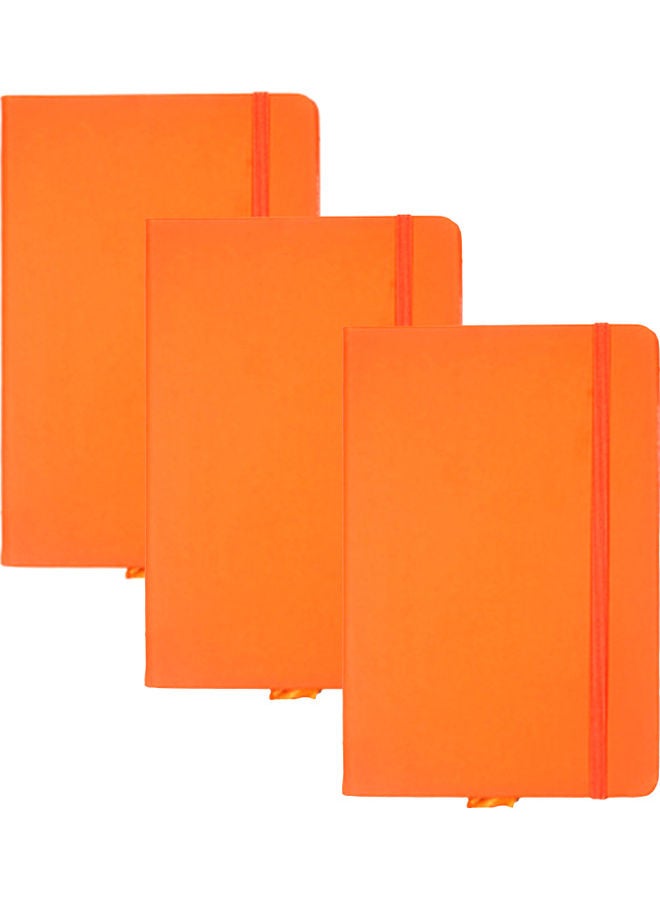 Generic 3-Piece A6 Writing Notebook Orange  - Image 1