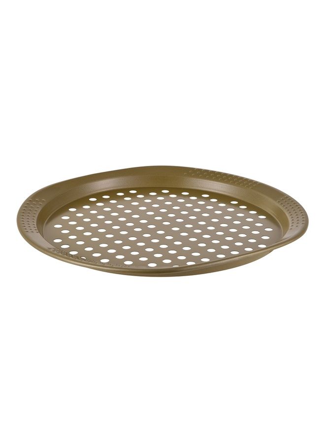 BERGNER - Bakeright Pro Pizza Crisper Greenish Gold 36cm - Image 1