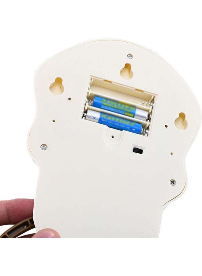 Touch Control Skull Doorbell Decoration Ornament White/Gold - Image 3