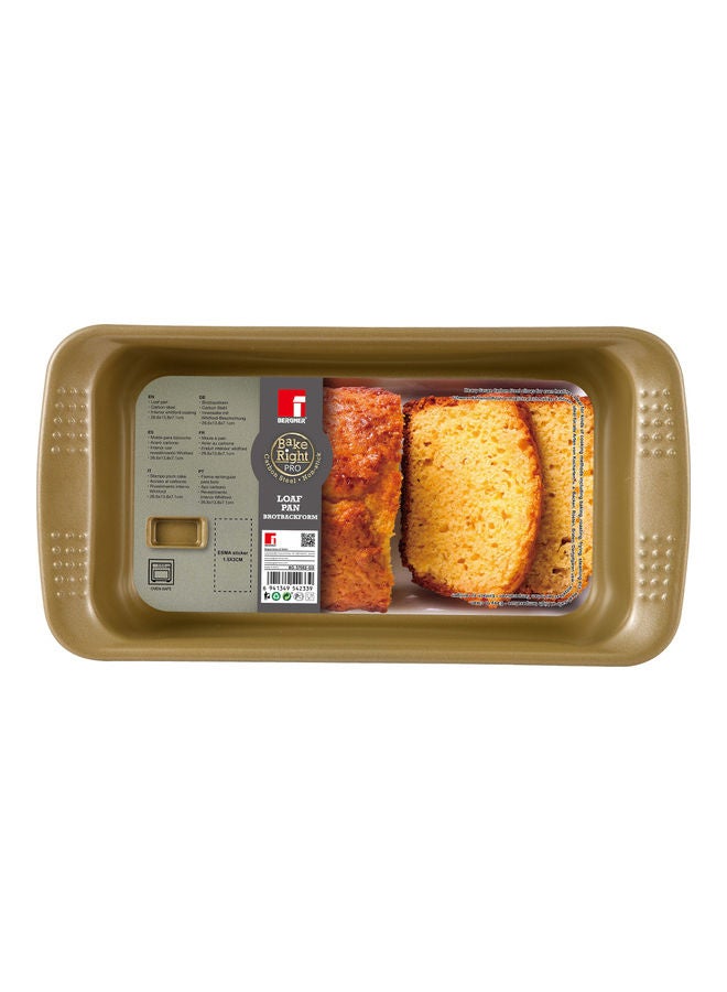 BERGNER Bakeright Pro Loaf Pan Greenish Gold 26.6cm - Image 4