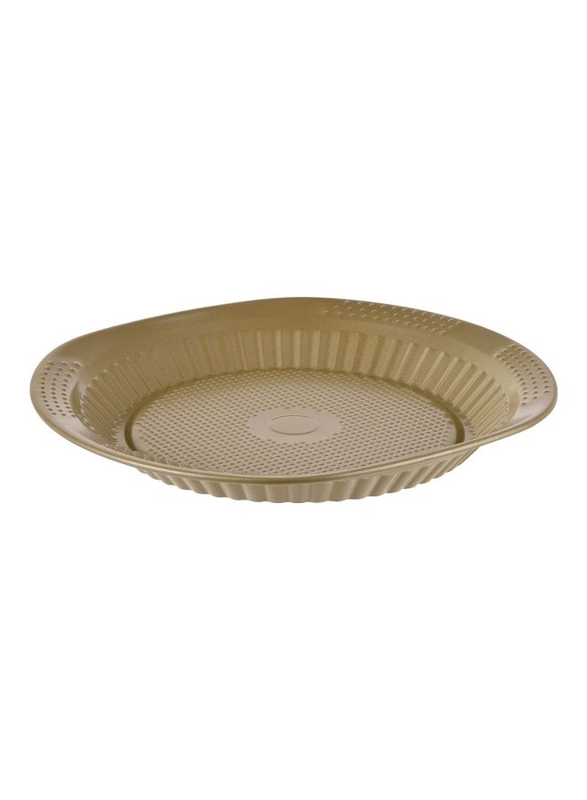 BERGNER - Bakeright Pro Tarte Pan Greenish Gold 33cm - Image 1