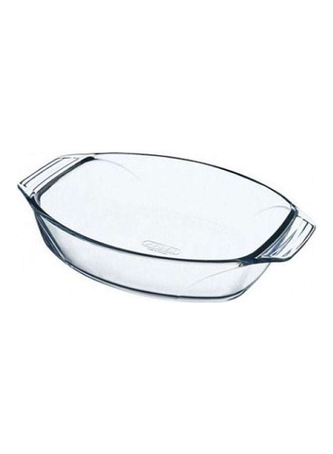 PYREX Optimum Oval Roaster With Handle Clear 30cm