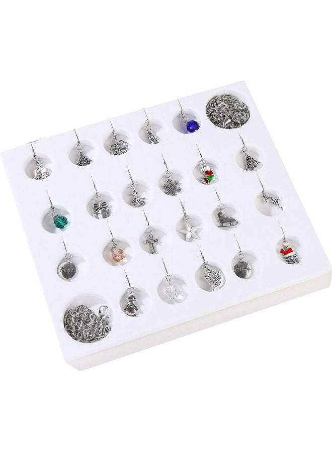 Generic - Advent Calendar Countdown DIY Necklace Bracelace Set with 22 Pendant Multicolour - Image 1