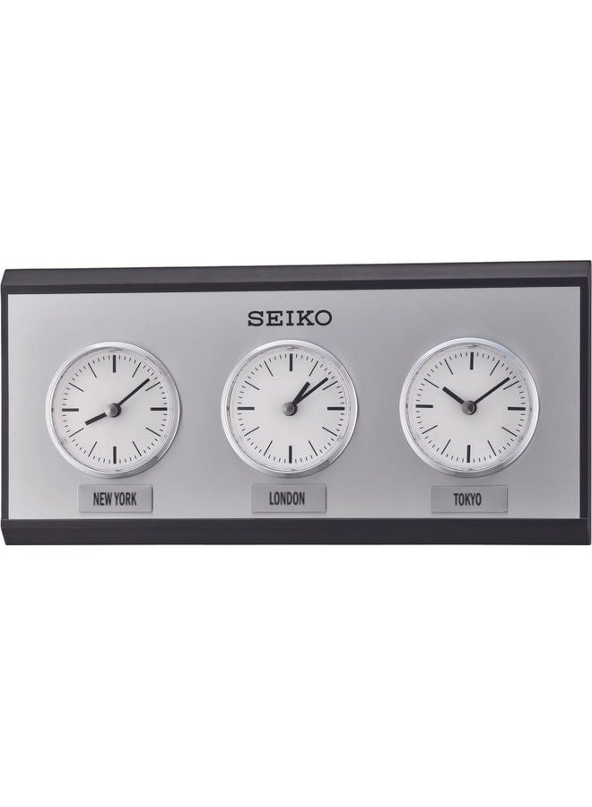 Seiko - Simple Analog Wall Clock Silver 35x16.4x3.3cm - Image 1