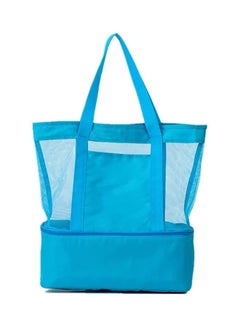XiuWoo Mesh Beach and Picnic Tote Bag with Insulated Compartment  - Image 1