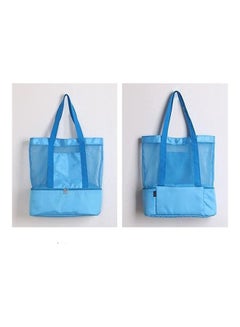 XiuWoo Mesh Beach and Picnic Tote Bag with Insulated Compartment  - Image 5